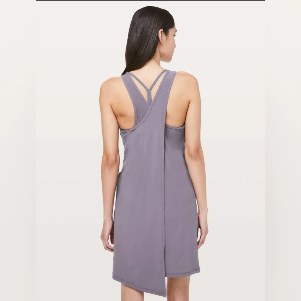 Lululemon Early Morning Dress Graphite Purple Size 6
